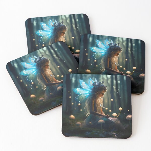 Item preview, Cute fairy in the mystery woods 4 designed and sold by Red Witch Art.