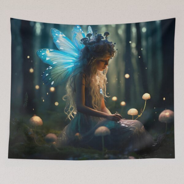 Item preview, Cute fairy in the mystery woods 4 designed and sold by Red Witch Art.