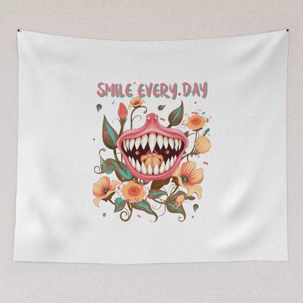 Item preview, Illustration of a carnivorous plant. Dew with teeth. Perfect for postcard, label, t-shirt print, packaging design designed and sold by Anastasiia Yurevych.