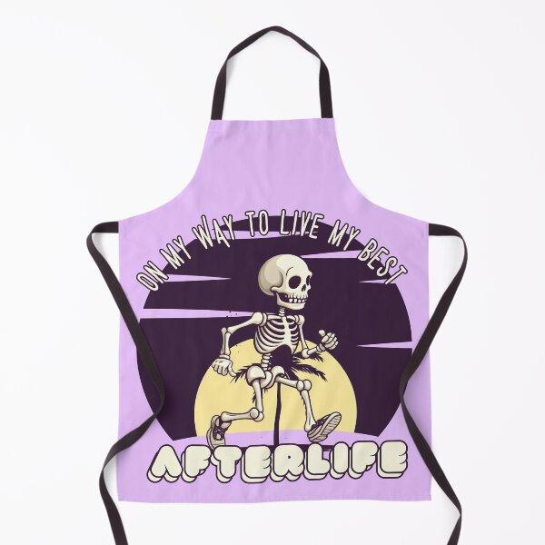 Item preview, On My Way To Live My Best Afterlife | Halloween Skeleton designed and sold by MildOrangeStore.