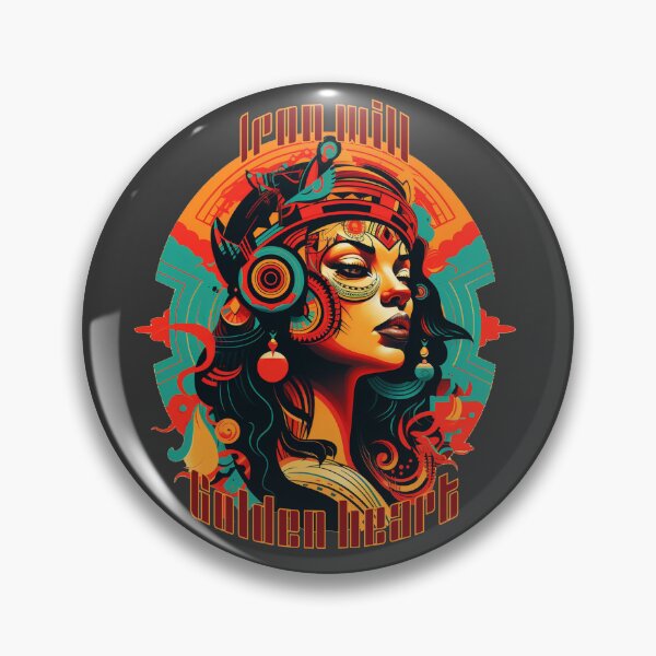 Item preview, Aztec Lady - Iron Will, Golden heart designed and sold by Nioon.