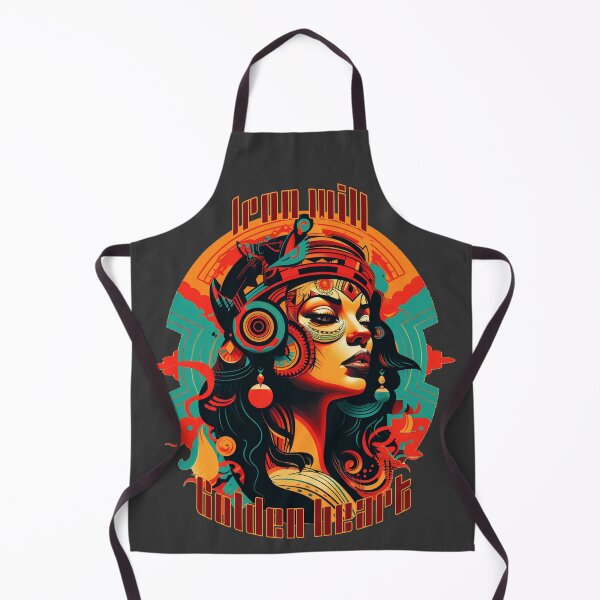 Item preview, Aztec Lady - Iron Will, Golden heart designed and sold by Nioon.