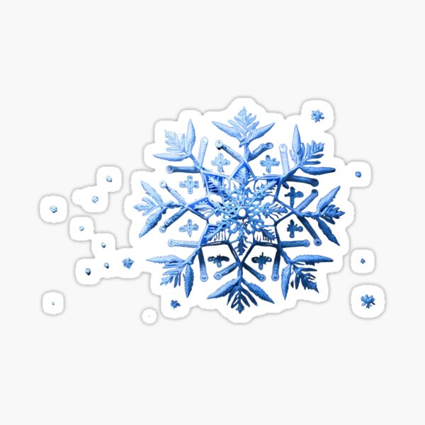 Glitter snowflake Sticker for Sale by Dailyartsie