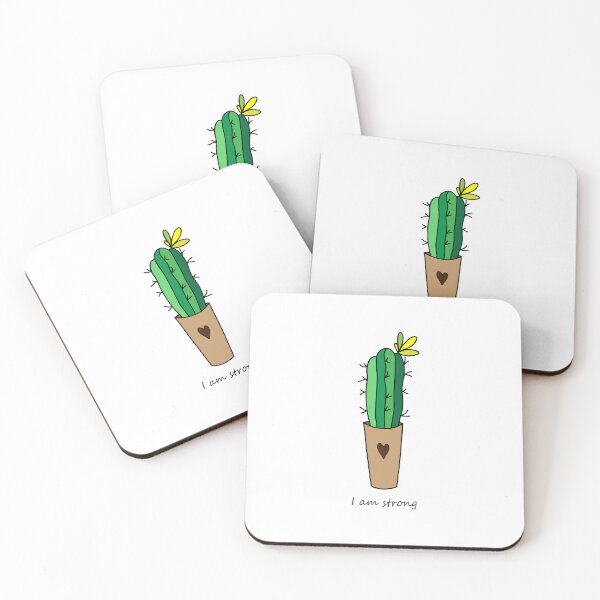 Item preview, Beautiful, strong, green cactus with a small bloom. I am strong cactus designed and sold by 7Woodhandmade.