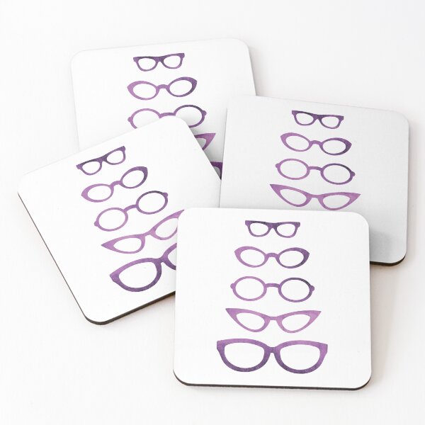 Item preview, Purple Eyeglasses In Various Shapes designed and sold by Primroaddesigns.