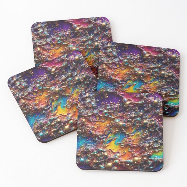 Item preview, Rainbow 3D Fluid Oil Acrylic Pour and bubbles designed and sold by activate-state.