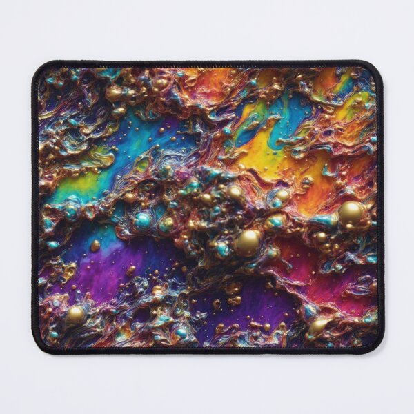 Item preview, Rainbow 3D Fluid Oil Acrylic Pour and bubbles designed and sold by activate-state.