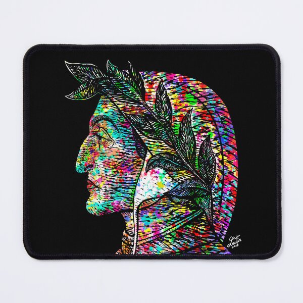 Item preview, DANTE ALIGHIERI ink and watercolor portrait designed and sold by lautir.
