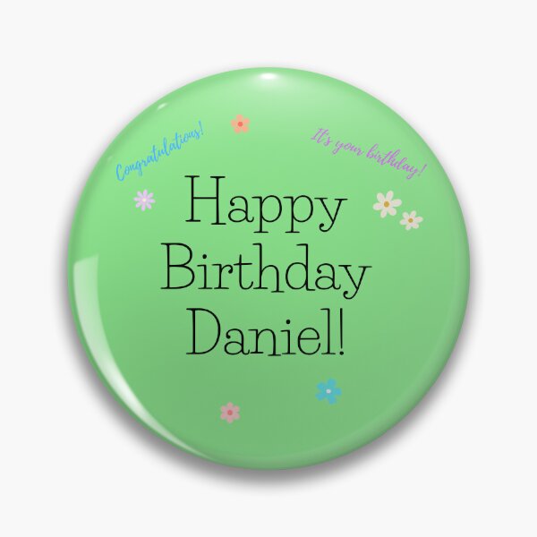Item preview, Happy Birthday Daniel Congratulations It's Your Birthday! designed and sold by jenmountainen.