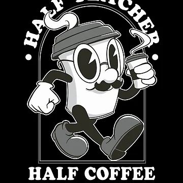 Vorschaubild zum Design Half Coffee Half Teacher Gift Funny Half Coffee Half Teacher Gear von DynamicDesign