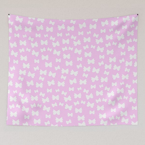 Item preview, Love cute pastel pink butterfly bedding set designed and sold by Scenic.
