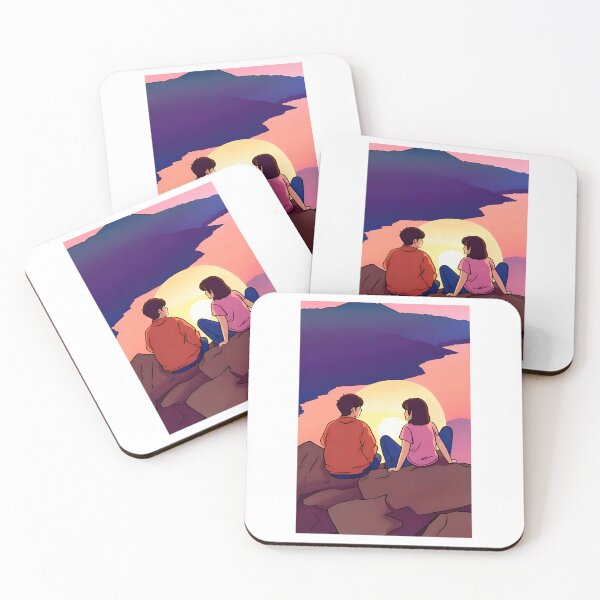 Item preview, Korean Couple Watching Sunset designed and sold by Thedigital91.