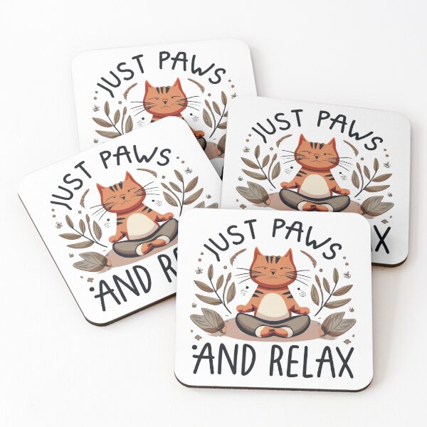 Item preview, Just Paws and Relax Yoga Cat designed and sold by Trace1234.