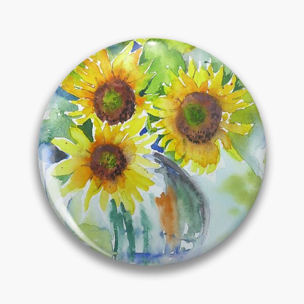 Item preview, Sunflowers in a Vase designed and sold by Casimirasart.