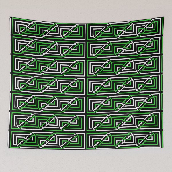 Item preview, Decorative Rectangular Celtic Interlaced Knot Pattern 1 designed and sold by taiche.