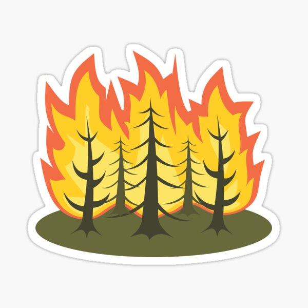 Forest Fire Sticker