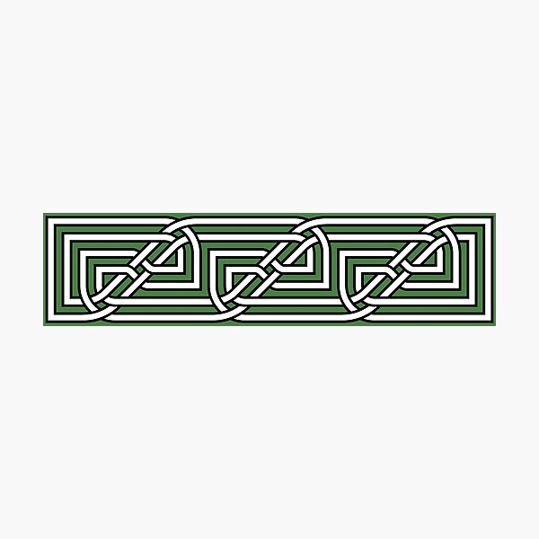Item preview, Decorative Rectangular Celtic Interlaced Knot Pattern 3 designed and sold by taiche.