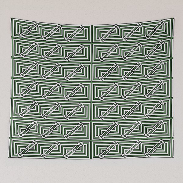 Item preview, Decorative Rectangular Celtic Interlaced Knot Pattern 3 designed and sold by taiche.