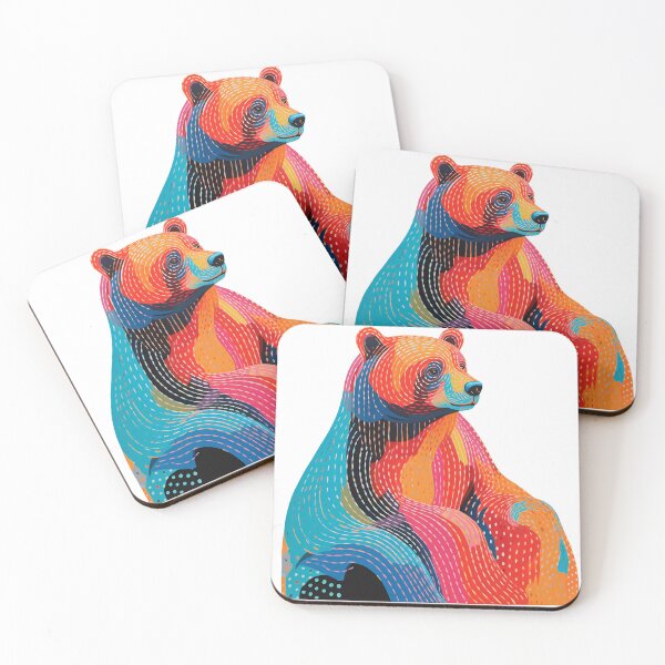 Item preview, Bear full of colors designed and sold by Art91design.