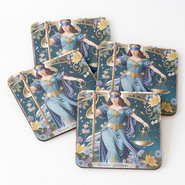Item preview, Tarot card illustration of Lady Justice designed and sold by M-Y-A-R-T-.