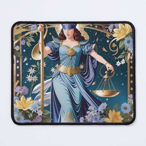 Item preview, Tarot card illustration of Lady Justice designed and sold by m-y-A-I-A-R-T-.