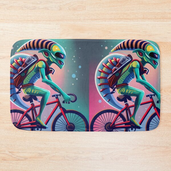 Item preview, alien on bike 1 designed and sold by rayo-art.