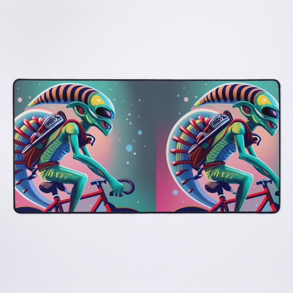 Item preview, alien on bike 1 designed and sold by rayo-art.