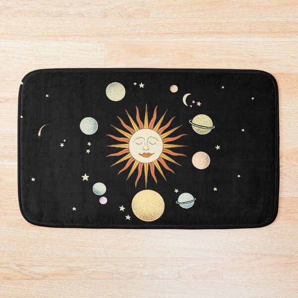 Item preview, Medieval Solar system.Vintage sun, moon, asteroids, comets, and planets. Splendor Solis. Smiley sun version. designed and sold by MINDTHECHERRY.