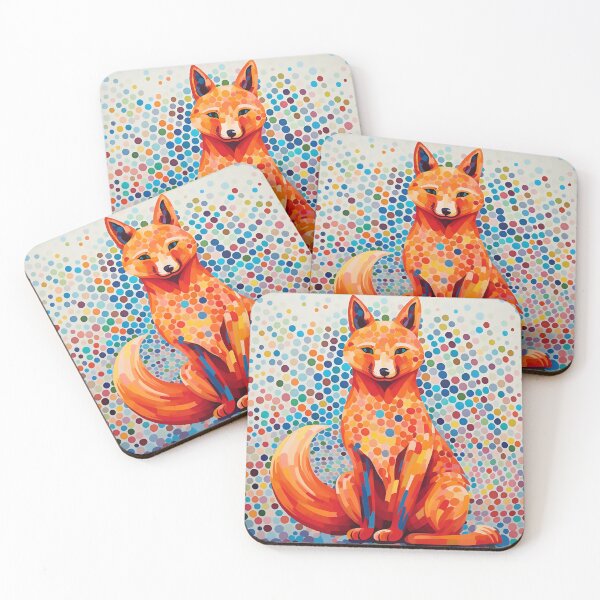 Item preview, Fox full of colors designed and sold by Art91design.