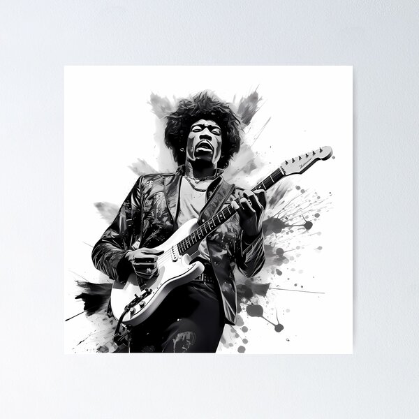 Artikel-Vorschau von Jimmy Hendrix, designt und verkauft von DoodleBurger.