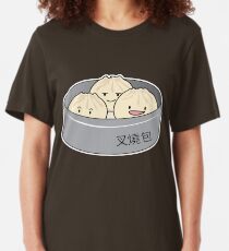 Pork Bun dim sum Chinese breakfast steamed bbq bun Slim Fit T-Shirt