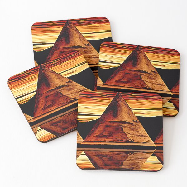 Aperçu de l'œuvre "Kaleidoscopic-Styled Pyramids" créée et vendue par Art-Vortex-fr.