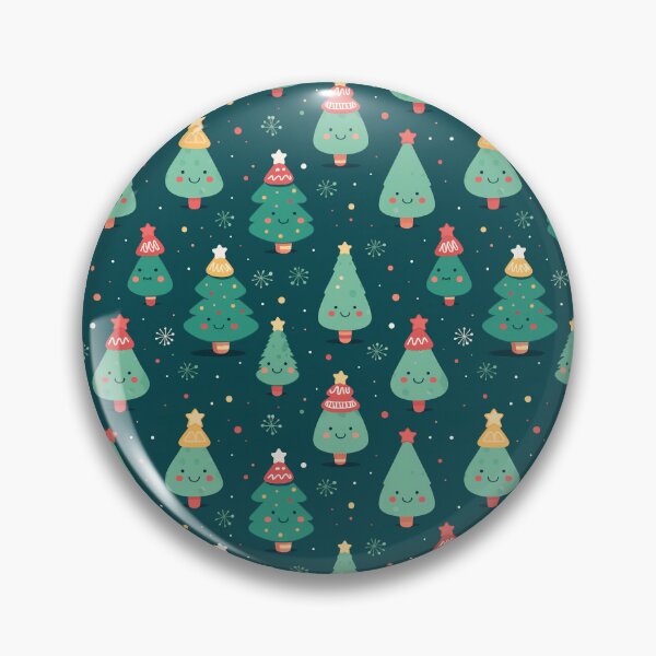 Item preview, Kawaii Christmas Trees designed and sold by VintageFlorals.