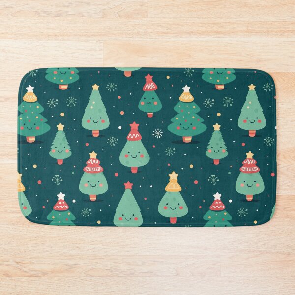 Item preview, Kawaii Christmas Trees designed and sold by VintageFlorals.