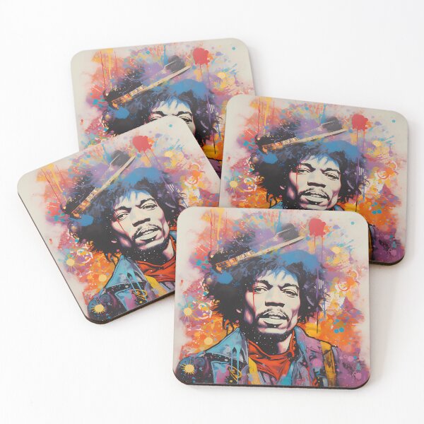 Item preview, jimmy hendrix blotter designed and sold by DoodleBurger.