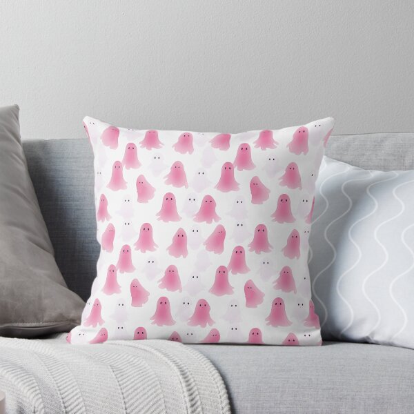Item preview, White and pink ghosts designed and sold by Beanntopia.