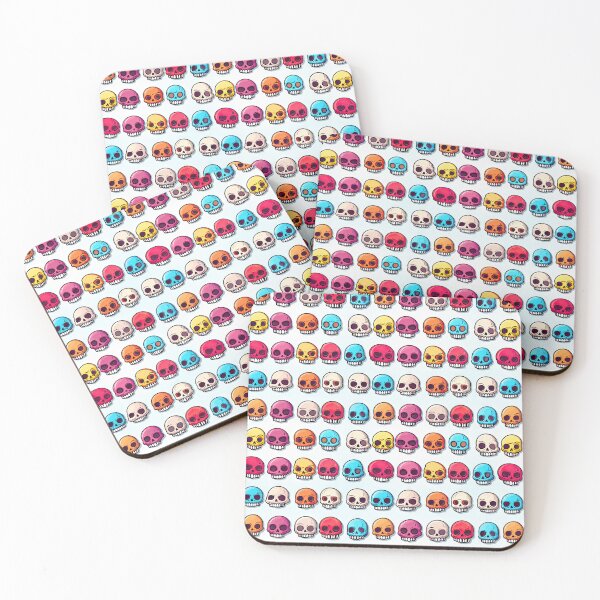 Item preview, Colorful skulls designed and sold by PixelPack Design.