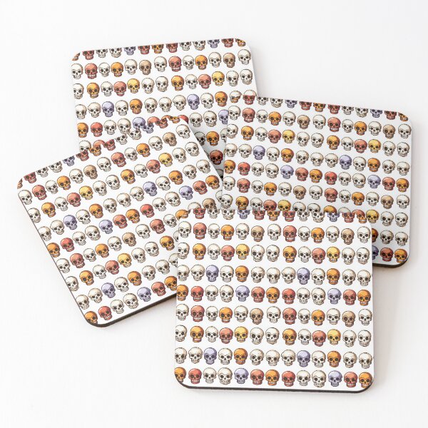 Item preview, Colorful skulls designed and sold by PixelPack Design.