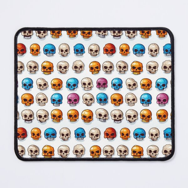 Item preview, Colorful skulls designed and sold by PixelPack Design.