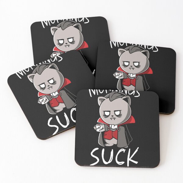 Item preview, Mornings Suck Funny Vampire Halloween Morning Person designed and sold by Nerd Shizzle.