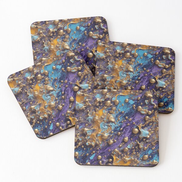Item preview, Golden Fluid Oil Acrylic Pour 3D designed and sold by activate-state.