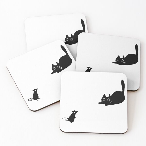 Item preview, Black cat, Black mouse fighting designed and sold by Kidadesigns.