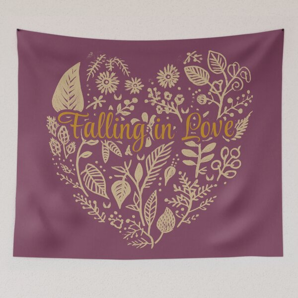 Item preview, Love Fall, Autumn Heart, Seasonal Graphic Design, Valentine's Day Gift designed and sold by Nange and Gabe.