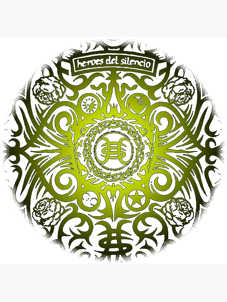 Heroes del silencio - circle design by verde  Héroes del silencio, Rock  and roll, Heavy rock