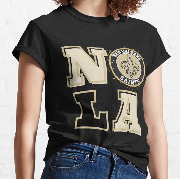 New Orleans Saints Sir Saint T Shirt - BLACK & GOLD SPORTS