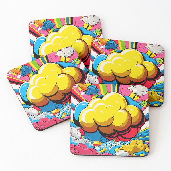 Item preview,  Cloud Pop Art Sticker designed and sold by jokereddog.