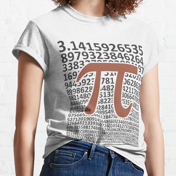 Digits of Pi, Pi Day Math Classic T-Shirt