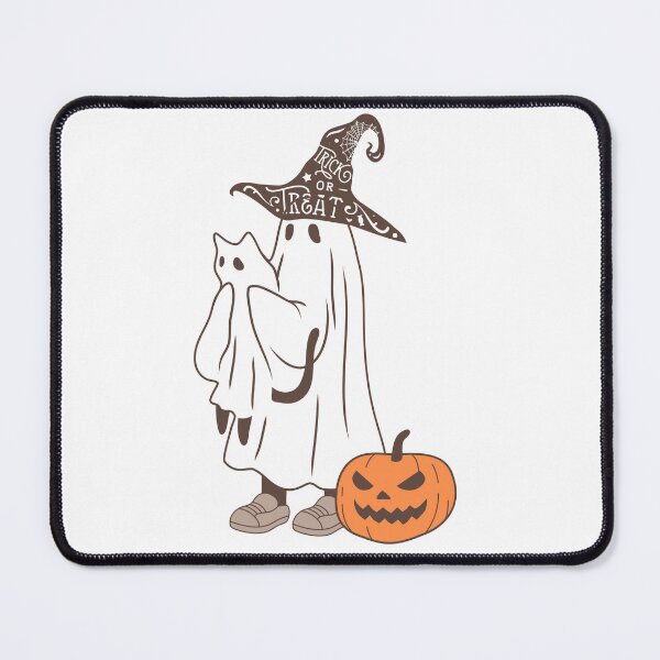 Item preview, Halloween cute ghost and cat designed and sold by ArtAngiTresors.