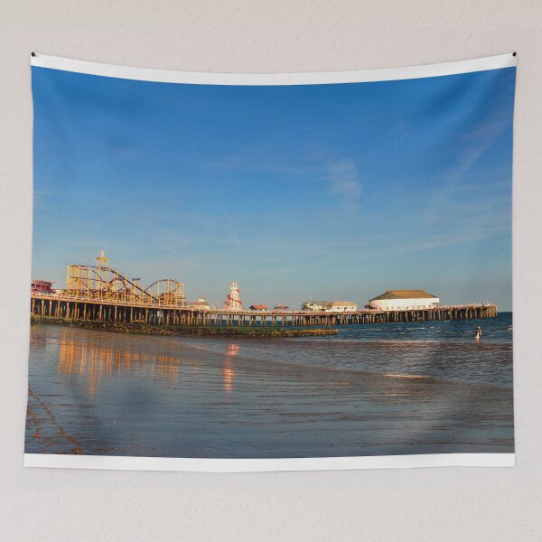 Item preview, Clacton On Sea Pier And Beach Essex UK designed and sold by AndyEvansPhotos.