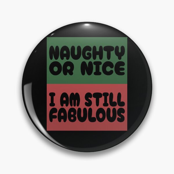Item preview, Naughty Or Nice (Black) designed and sold by FootprintDesign.